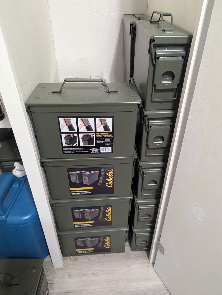 Ammo Cans, Nesting Sizes, Cabela's Brand
