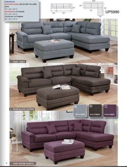 Sectional with ottoman