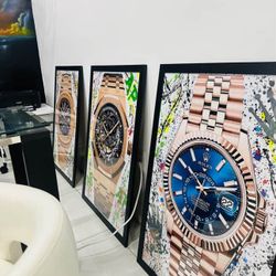 Custom Rolex Paintings 1 Of 1 Only 