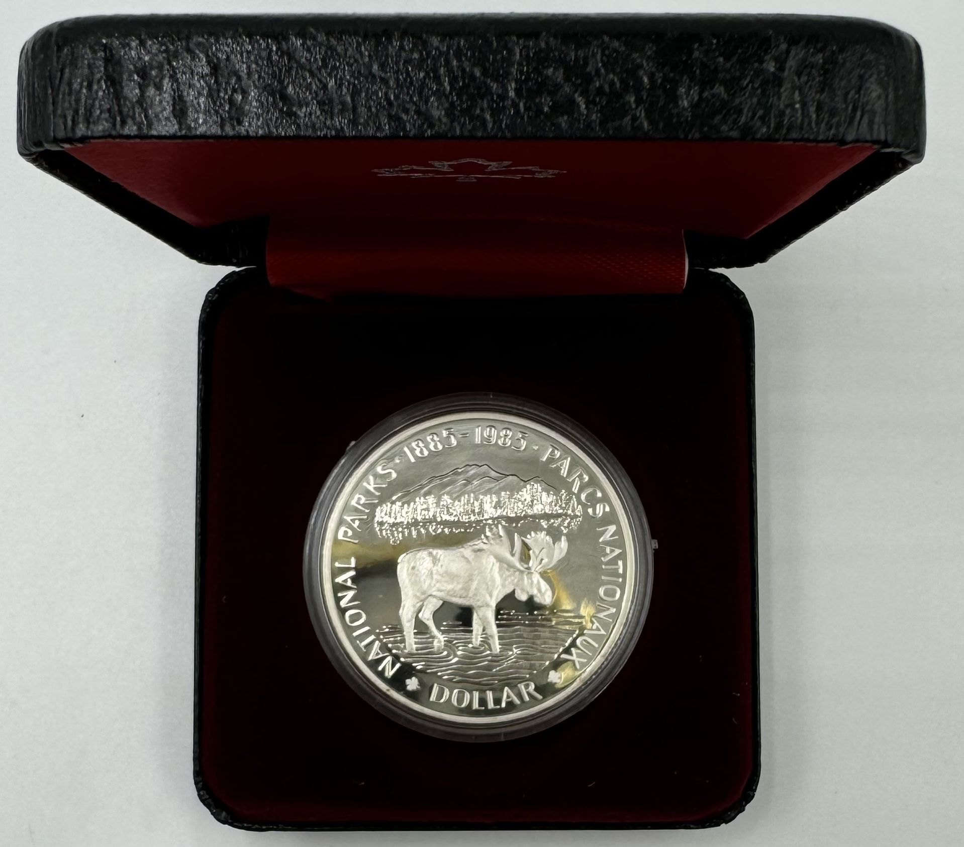 1985 Canadian 50% Silver Canadian Silver Dollar With Ogp And Coa