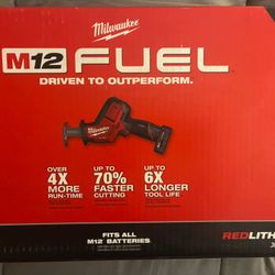 New Milwaukee M12 FUEL 12V Hackzall — $150.50