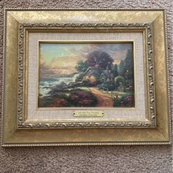 Thomas Kinkade A New Day Dawning Canvas Framed