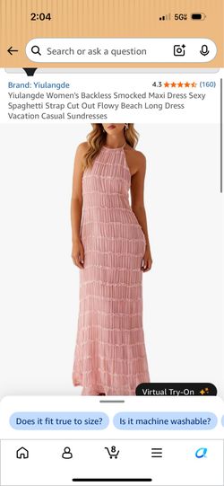 Pink dress/ baby shower dress