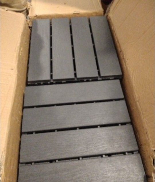 42 pieces, Ikea, RUNNEN
Decking, outdoor, dark gray