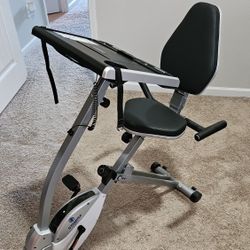 Like New Stamina 2-in-1 Exercise Bike Workstation & Standing Desk