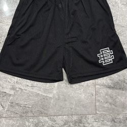 Eric Emanuel EE Black Mesh Shorts – Men’s Large – Brand New