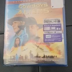 $5 BLU RAY. COWBOYS  & ALIENS. $5 OR TRADE FOR A MOVIE TITLE I DO NOT ALREADY OWN. BLU RAY ONLY NO DIGITAL .