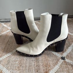 Size 9 White Booties 