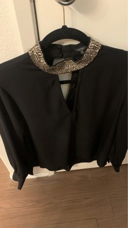 Black XOXO top