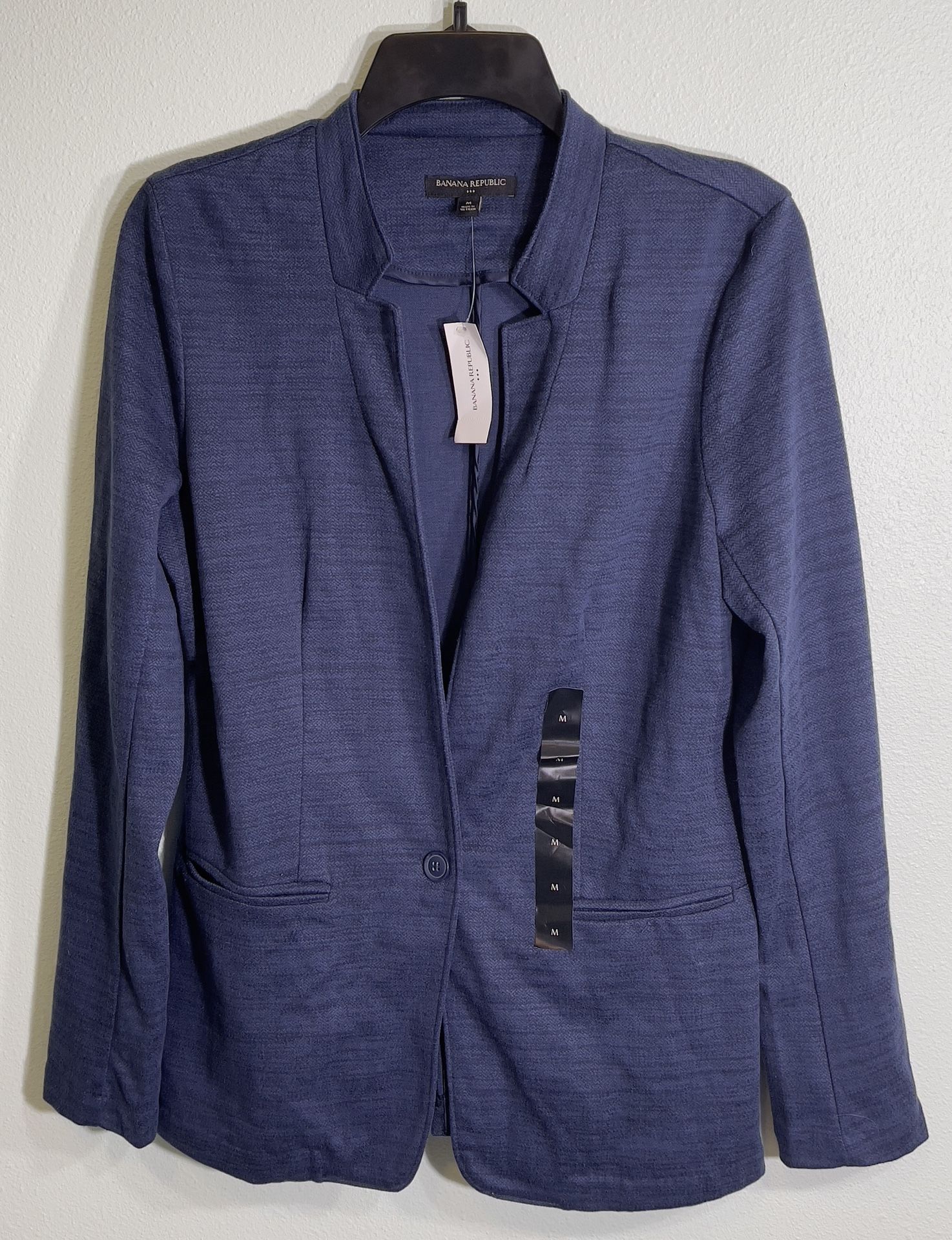 NWT Banana Republic Women's Blue NWT Wool Herringbone