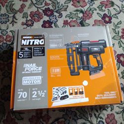 Worx Nitro Brushless Portable Framer  Nail Gun New