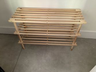 WOODEN  SHOE RACK-  -  $15 EACH