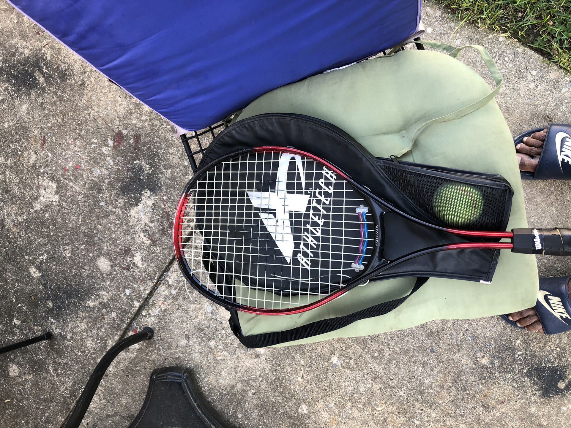 Used tennis rackets