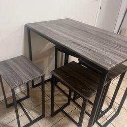 Small Dining Table And Stools