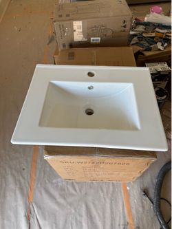 24” Ceramic Basin Sink - 🚨Read Description 🚨