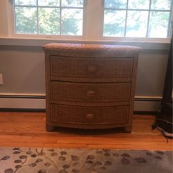 Wicker 3 Drawer Chest