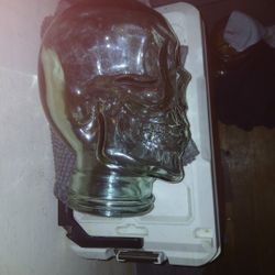 Glass Skull Decor 