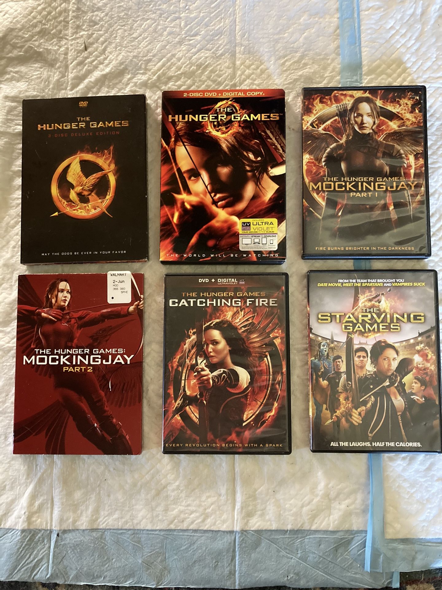 Hunger Games Plus Starving Games DVDs.