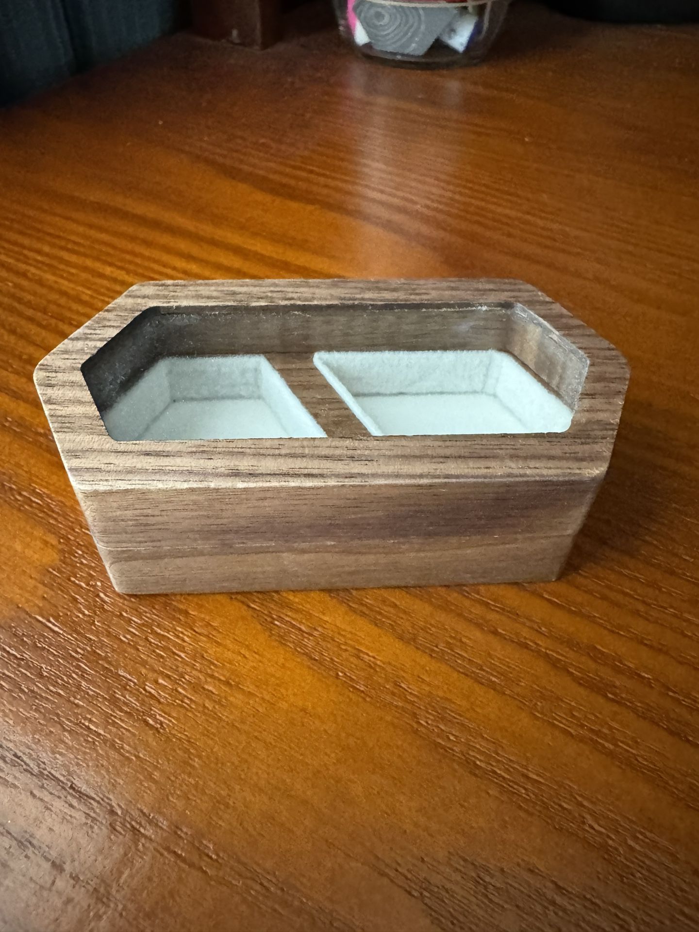 Rustic Wood Ring Box 