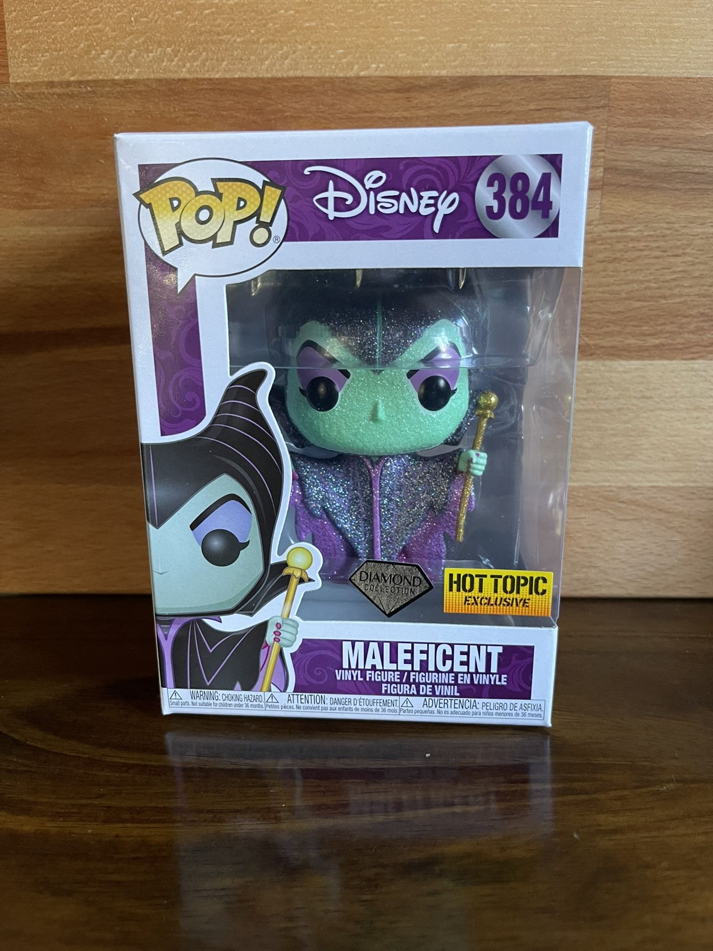 FUNKO POP - MALEFICENT 384 (HOT TOPIC EXCLUSIVE / DIAMOND COLLECTION) DISNEY