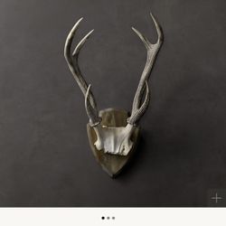 Restoration Hardware Deer Antlers - Cast Resin- Excellent Condition 