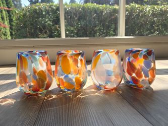 Brand new Picante Handcrafted Recycled Stemless Glass (4)