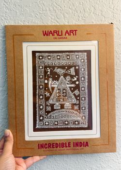 Indian Warli Handmade art canvas pieces