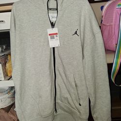 Gray with black jordan hoodie brand new xl