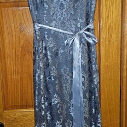 Slate Blue Long Dress