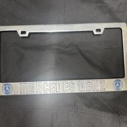 Vintage Mercedes Benz License Plate Holder