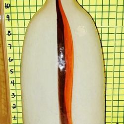 Mid century modern Italian art glass vase Luciano Gaspari SOLIFLARE 1960 12" H