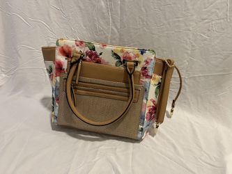 Faux Leather Floral Purse