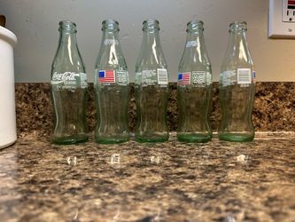 #98 Coca-Cola Classic USA 1994 World Cup Glass Bottles Set of 5