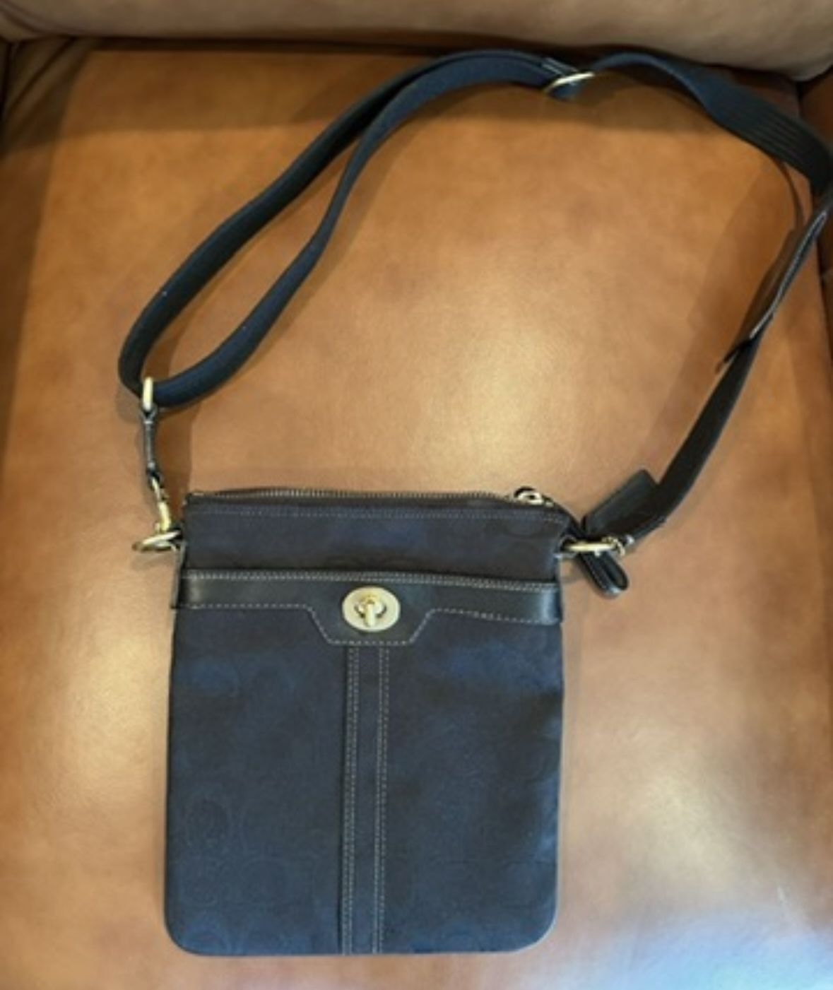 Coach Black Fabric Purse