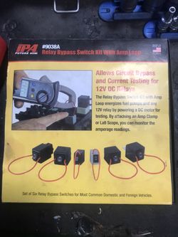Relay bypass switch kit