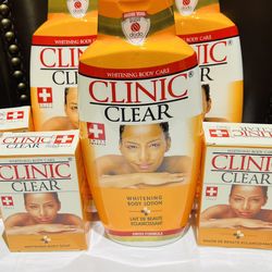 Clinic Clear Whitening Lotion 500 ml &soap ( 2 Pcs  )