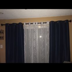 Blue Blackout Curtains