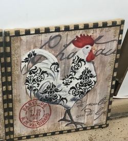 Farmhouse Burlap wall picture