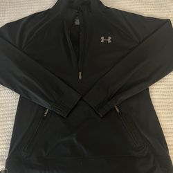 Women’s Black Under Armour Long Sleeve Quarter Zip