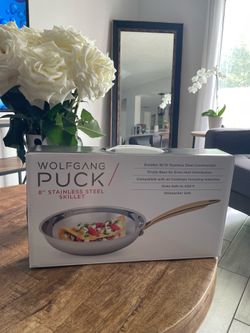 WOLFGANG PUCK 8” Stainless Steel Skillet