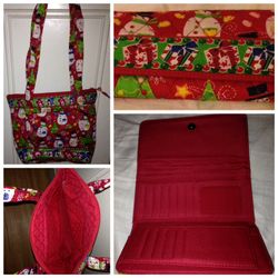 Quilted Purse & Matching Wallet