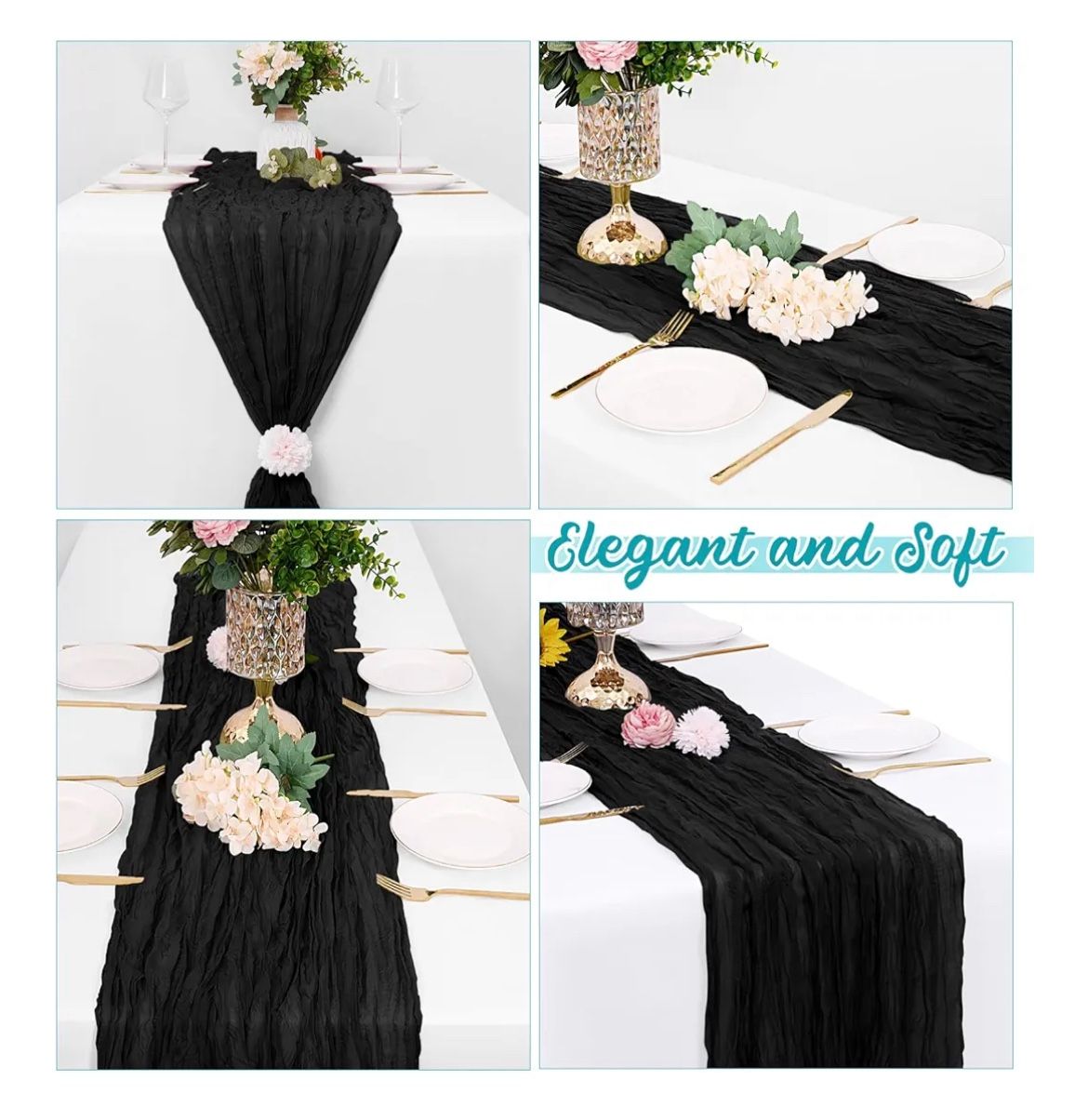 Cheese Cloth Table Runner x 12 