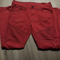 Red True Religion Pants 