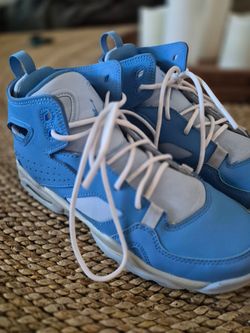 Air Jordan Flight Club 91 Boys' Blue White High Top Sneakers Size 4Y