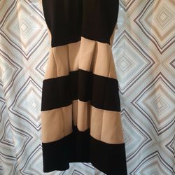 Charlotte Russe Black and White Stripless Mini Dress Size Medium 
