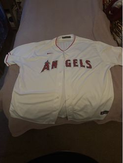 Mike Trout Los Angeles Angels White Jersey – Men’s 3XL
