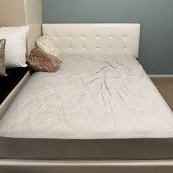 White  Queen Bed Frame 