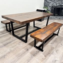 Dining Table + Benches