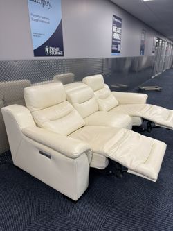 3 Seat electric Leather Recliner