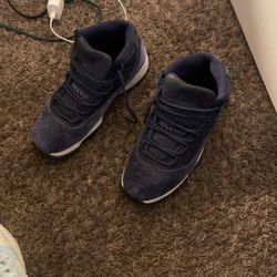 Jordan 12s suede blue